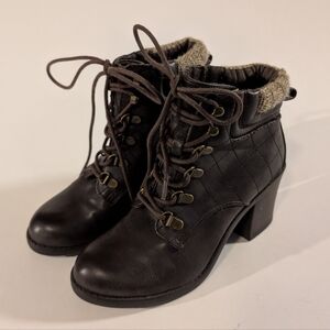 MIA Brown Lace Up Boots